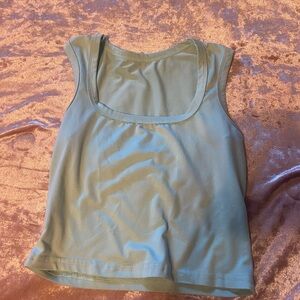 Sleeveless Green Women's Top